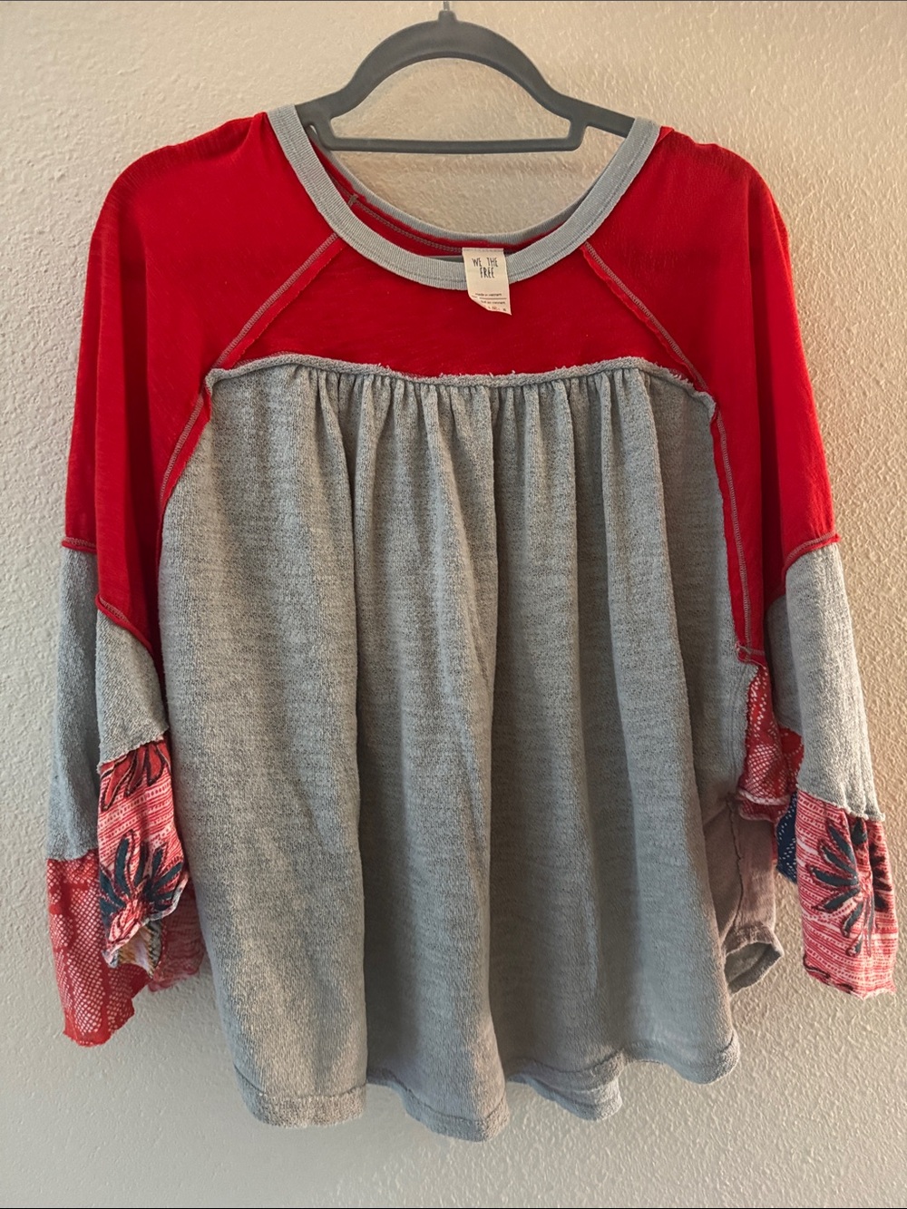 Free People  butterfly sleeve top